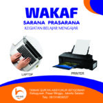 wakaf printer, program assyukur istiqomah