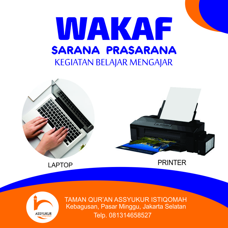 wakaf printer, program assyukur istiqomah