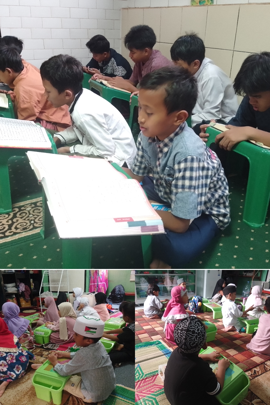 Suasana hari pertama PTS Santri TPA Assyukur Istiqomah