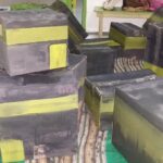 Pekan Kreasi : Santri membuat miniatur Ka'bah dengan harapan Allah undang ke Baitullah