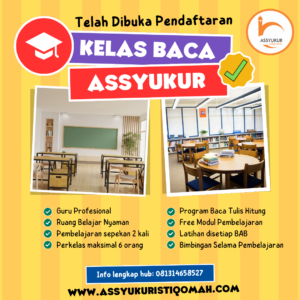 pendaftaran kelas baca assyukur
